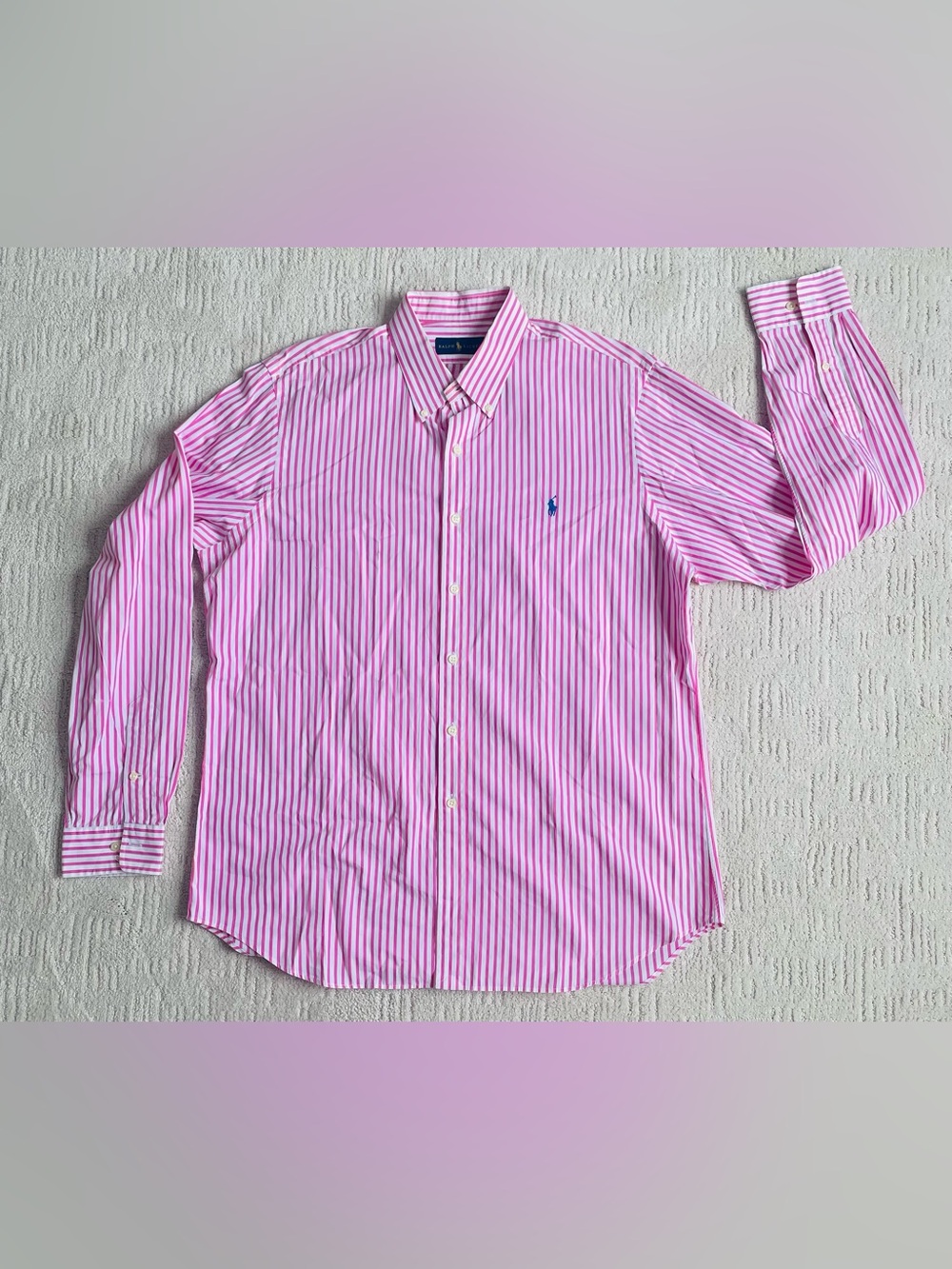 Ralph Lauren CL Pink Striped Button Down